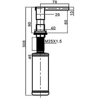 Товар: Дозатор для моющего средства Gappo G40 G404-5 Сатин - фото 3 Дозатор для моющего средства Gappo G40 G404-5 Сатин — фото 3, Дозаторы для кухонных моек
