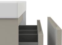 Тумба под раковину Cersanit Grande 80 64310 подвесная Бежевая — фото 8, Мебель для ванной