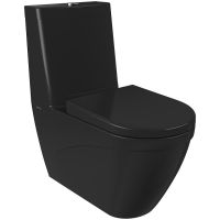 Унитаз компакт Bocchi Taormina 1017-005-0129 Черный глянцевый без бачка и сиденья — фото 1, Унитазы