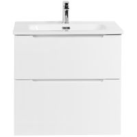 Тумба под раковину BelBagno Etna-H60 60 ETNA-H60-600-2C-SO-BL-P подвесная Bianco Lucido — фото 1, Тумбы под раковину