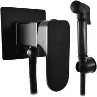 Гигиенический душ со смесителем Rav Slezak Yukon Черный матовый арт-YU147/1CMAT — фото 1, Гигиенические души