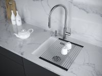 Товар: Кухонная мойка Paulmark Lumi 41 UNI LU41-WH Белая - фото 4 Кухонная мойка Paulmark Lumi 41 UNI LU41-WH Белая — фото 4, Кухонные мойки