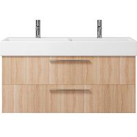 Тумба под раковину Creto Tivoli 120 Due 8-1393S подвесная Soft — фото 1, Мебель для ванной