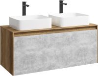 Товар: Корпус тумбы под раковину Aqwella 5 Stars Mobi 120 MOB0112DB подвесной Дуб балтийский - фото 2 Корпус тумбы под раковину Aqwella 5 Stars Mobi 120 MOB0112DB подвесной Дуб балтийский — фото 2, Мебель для ванной