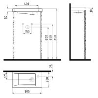Товар: Раковина Bien Infinitum 50 INLK05001FD1W5000 Белая - фото 2 Раковина Bien Infinitum 50 INLK05001FD1W5000 Белая — фото 2, Раковины