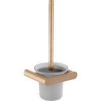 Ершик для унитаза Nofer Verona 16877.G Золото матовое — фото 1, Ершики для унитаза