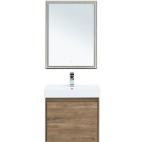 Тумба под раковину Aquanet Nova Lite 60 подвесная Дуб рустикальный арт-249511 — фото 4, Тумбы под раковину