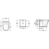 Унитаз Jacob Delafon Rodin+ EDAA102-00 приставной без сиденья — фото 6, Приставные унитазы