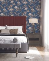 Обои Alessandro Allori Four Seasons 1601-7 Винил на флизелине (1,06*10) Синий/Бежевый, Цветы — фото 2, Обои для стен