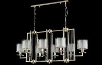 Люстра Crystal Lux Nicolas SP8 L1000 Gold White Белая Прозрачная Золото — фото 3, Люстры