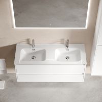 Тумба под раковину Sancos Libra 120 LB120-2W подвесная Белый глянец — фото 5, Тумбы под раковину