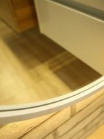 Зеркало Art&Max Bari AM-Bar-700-1500-DS-C-White с подсветкой с сенсорным выключателем Белое — фото 4, Мебель для ванной