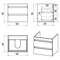 Товар: Тумба с раковиной Misty Коломбо 120 L УТ000015589 подвесная Дуб Галифакс Антрацит - фото 9 Тумба с раковиной Misty Коломбо 120 L УТ000015589 подвесная Дуб Галифакс Антрацит — фото 9, Мебель для ванной