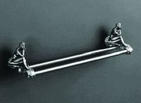 Полотенцедержатель Art&Max Juno AM-B-0718-T двойной Серебро — фото 2, Полотенцедержатели