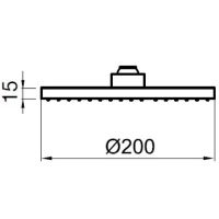 Верхний душ Webert AC1024015PVC Хром — фото 2, Верхние души