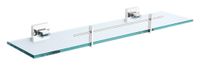 Стеклянная полка Nofer Barcelona 16910.В хром, глянцевая/прозрачное стекло — фото 1, Полки для ванной и душа