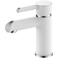 Смеситель для раковины Gappo G03-8 G1003-8 Белый Хром — фото 1, Смесители для раковины