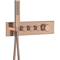 Смеситель для душа Teska Shine SH3009 с термостатом Розовое золото — фото 1, Смеситель для душа