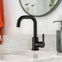 Смеситель для раковины WesnaArt Eko EKO05-250Black Черный матовый — фото 2, Смесители для раковины