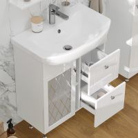 Тумба под раковину Volna Milena 70.1D.2Y tnMILENA70.1D.2Y-01 Белая — фото 4, Тумбы под раковину