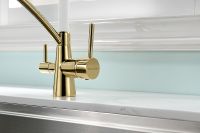 Товар: Смеситель для кухни Paulmark Siegen Si213111-Gw Золото Белый - фото 2 Смеситель для кухни Paulmark Siegen Si213111-Gw Золото Белый — фото 2, Смесители для кухни