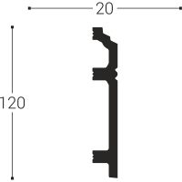 Плинтус Bello Deco XPS П 12 00-00004620 2000x120x20 мм — фото 4, Плинтуса напольные