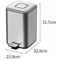 Товар: Ведро для мусора Boheme Q 10948-MG Золото матовое - фото 2 Ведро для мусора Boheme Q 10948-MG Золото матовое — фото 2, Мусорные ведра