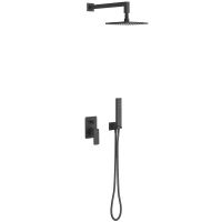 Душевая система Excellent Keria AREX.SET.2045BL Черный матовый — фото 1, Душевое оборудование. Душевая программа