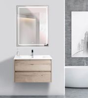 Зеркало BelBagno Kraft 70 SPC-KRAFT-700-900-LED-TCH-WARM с подсветкой Сатин с сенсорным выключателем и подогревом — фото 4, Зеркала в ванную комнату