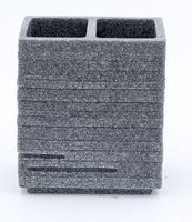 Стакан для зубных щеток Ridder Brick 22150207 Серый — фото 2, Мыльницы