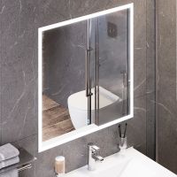 Товар: Зеркало Bond Cube 80x80 M44ZE-8080 с подсветкой с сенсорным выключателем - фото 4 Зеркало Bond Cube 80x80 M44ZE-8080 с подсветкой с сенсорным выключателем — фото 4, Зеркала в ванную комнату