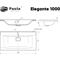 Раковина Paola Elegante 100 Белая глянцевая — фото 12, Раковины