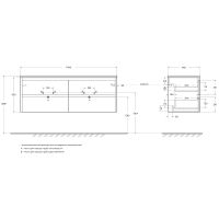 Товар: Тумба под раковину BelBagno Kraft 140 KRAFT-1400-4C-SO-2-CG подвесная Cemento Grigio - фото 21 Тумба под раковину BelBagno Kraft 140 KRAFT-1400-4C-SO-2-CG подвесная Cemento Grigio — фото 21, Тумбы под раковину
