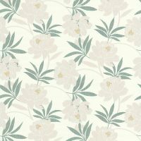 Обои Lutece Les Essentiels 51213706 Винил на флизелине (0,53*10,05) Белый/Бежевый/Зеленый, Цветы — фото 1, Обои для стен