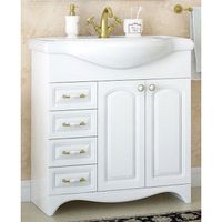 Тумба под раковину Corozo Классика 80 SD-00000351 Белая — фото 1, Тумбы под раковину