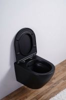 Товар: Унитаз Esbano Azalea ESUPAZALBM подвесной Черный матовый с сиденьем Микролифт - фото 7 Унитаз Esbano Azalea ESUPAZALBM подвесной Черный матовый с сиденьем Микролифт — фото 7, Подвесные унитазы