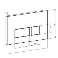 Клавиша смыва Boheme 664-G Золото — фото 2, Комплектующие для душевого оборудования