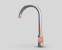 Товар: Смеситель для кухни GPD Gildo MTE165-K-R Хром Розовое золото - фото 3 Смеситель для кухни GPD Gildo MTE165-K-R Хром Розовое золото — фото 3, Смесители