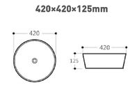 Раковина-чаша Aquanet Smart-1 42 273685 Белая — фото 2, Раковины накладные