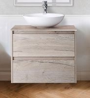 Тумба под раковину BelBagno Kraft 60 KRAFT-600-2C-SO-RGB подвесная Rovere Galifax Bianco — фото 3, Тумбы под раковину