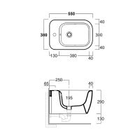 Биде Simas Henges HE19bi*1 подвесное Белое — фото 4, Биде