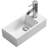 Раковина SantiLine 41 SL-2009L Белая — фото 1, Мини-раковины