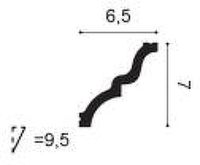 Карниз Orac Decor C325 2000x70x65 мм — фото 2, Карнизы