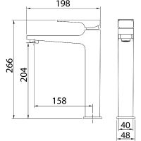 Смеситель для раковины Grossman Classic 520.K35.04.210 Черный матовый — фото 5, Смесители для раковины