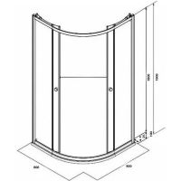 Товар: Душевой уголок Parly 80x80 ZF81 9443 профиль Белый стекло матовое - фото 6 Душевой уголок Parly 80x80 ZF81 9443 профиль Белый стекло матовое — фото 6, Душевые уголки четверть круга