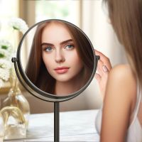 Косметическое зеркало Aquatek AQ4914MB Черное матовое — фото 6, Аксессуары для ванной