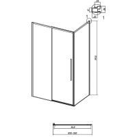 Товар: Душевая стенка Grossman Galaxy 90 200.K33.01.90.10.02 профиль Хром стекло шиншилла - фото 11 Душевая стенка Grossman Galaxy 90 200.K33.01.90.10.02 профиль Хром стекло шиншилла — фото 11, Боковые стенки
