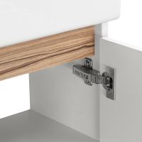 Товар: Тумба под раковину Aquaton Эклипс 45 М R 1A172801EK49R подвесная Белый Эбони светлый - фото 4 Тумба под раковину Aquaton Эклипс 45 М R 1A172801EK49R подвесная Белый Эбони светлый — фото 4, Мебель для ванной