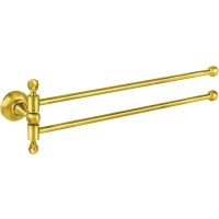 Полотенцедержатель Cezares Aphrodite APHRODITE-TD09-03/24-M поворотный Золото 24 карат — фото 1, Полотенцедержатели