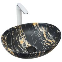 Раковина-чаша WeltWasser Elbach 3078 K514 41 10000004550 Мрамор — фото 1, Раковины накладные